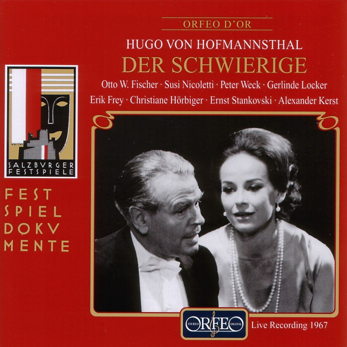 Afbeelding van Otto W.Fischer, Susi Nicoletti, Peter Weck, Erik Frey - Hofmannsthal: Der Schwierige