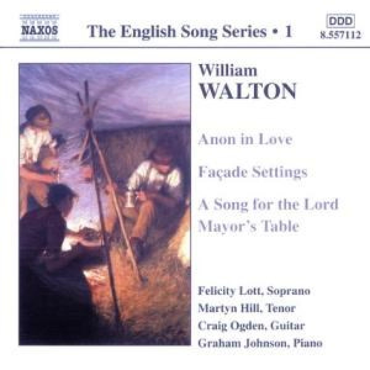 Afbeelding van Felicit Lotty, Martyn Hill, Craig Ogden, Graham Johnson - Walton: English Songs 1