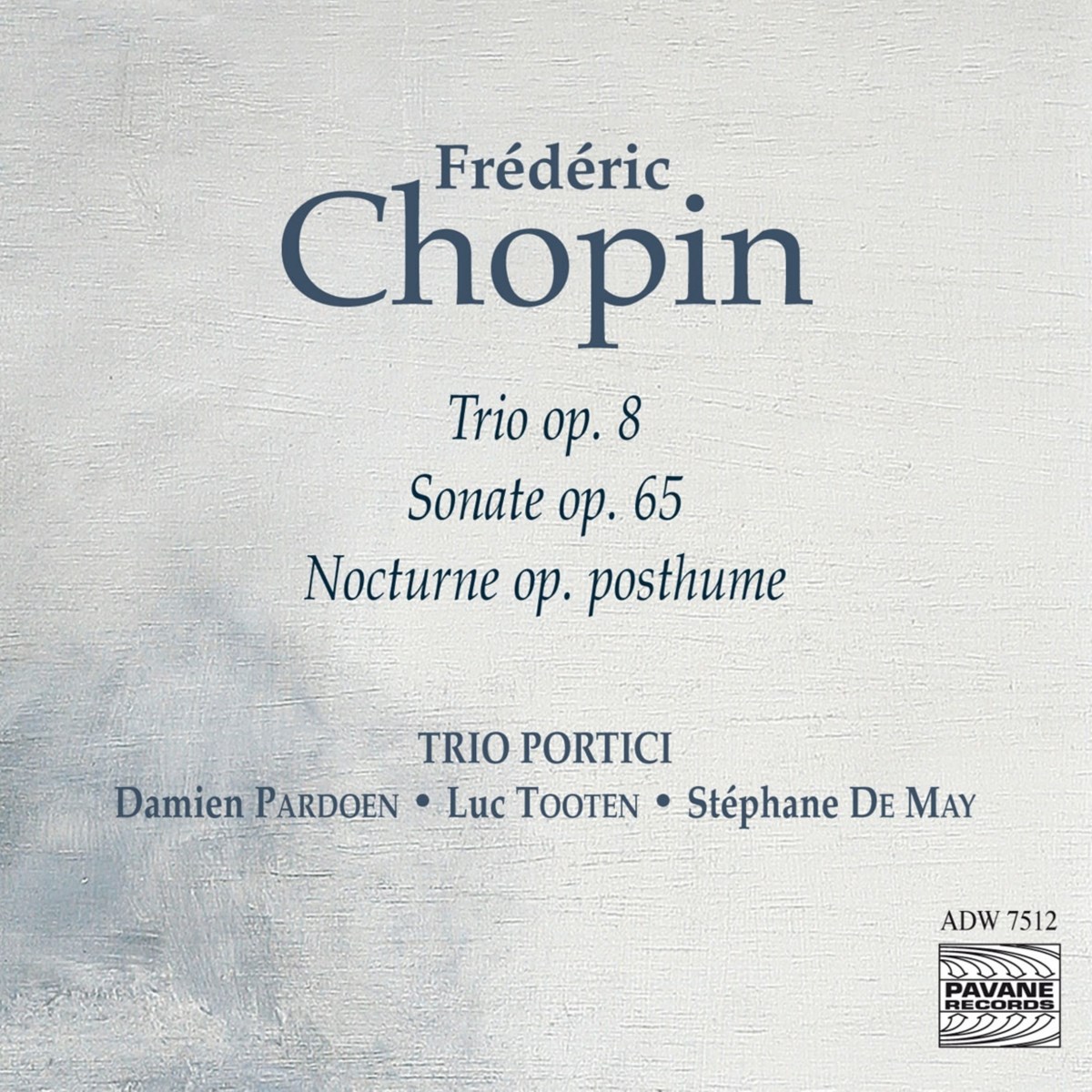 Afbeelding van Trio Portici - Chopin: Chamber Music