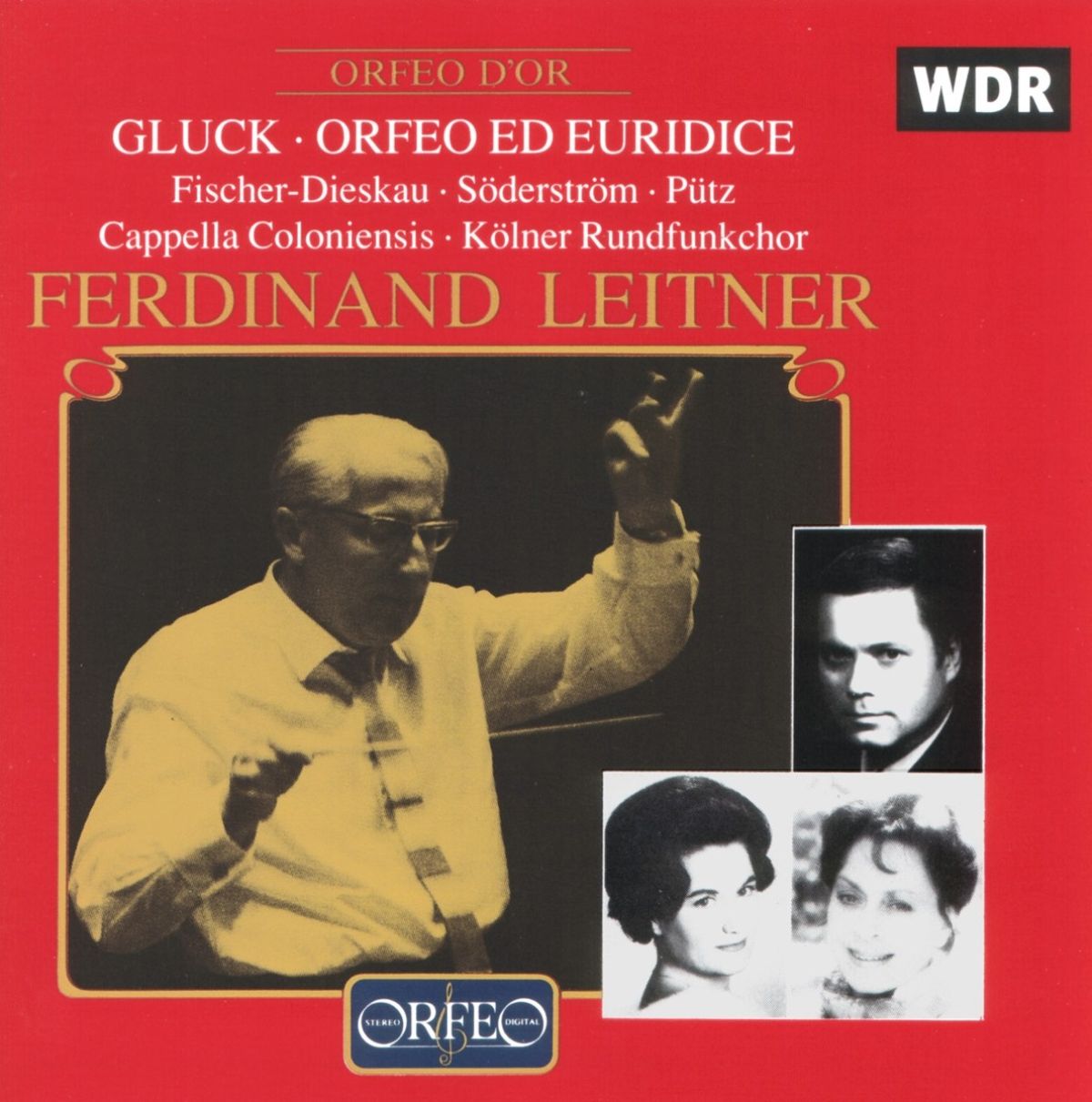 Afbeelding van Dietrich Fischer-Dieskau, Cappella Coloniensis, Kölner Rundfunkchor, Ferdinend Leitner - Gluck: Orfeo Ed Euridice