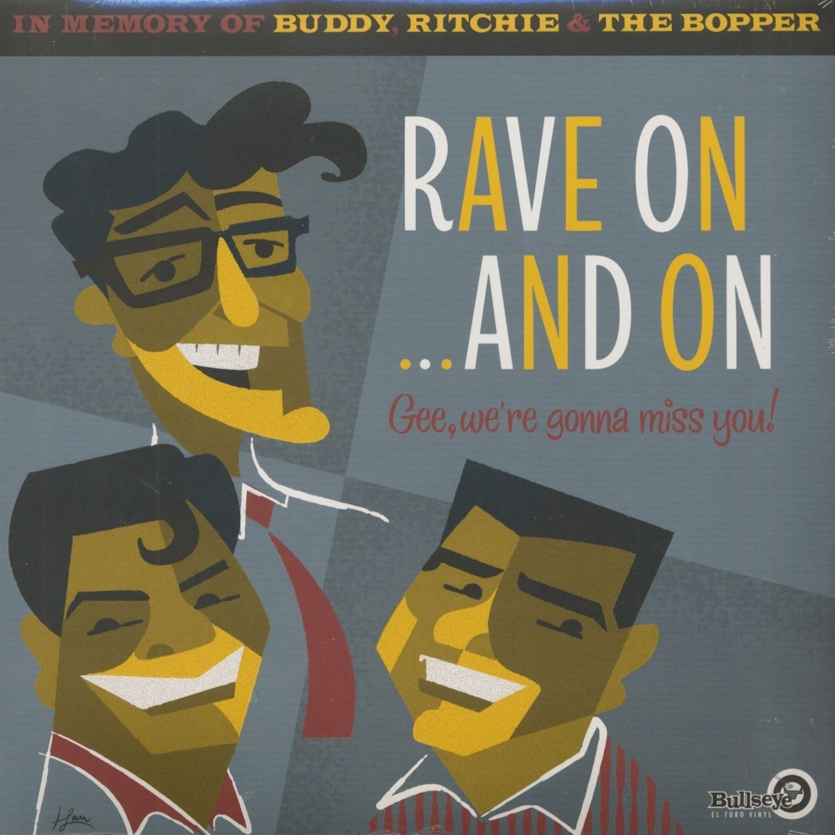 Afbeelding van Various Artists - Rave On ...and On - Gee, We’re Gonna Miss You! (In Memory Of Buddy, Ritchie & The Bopper)