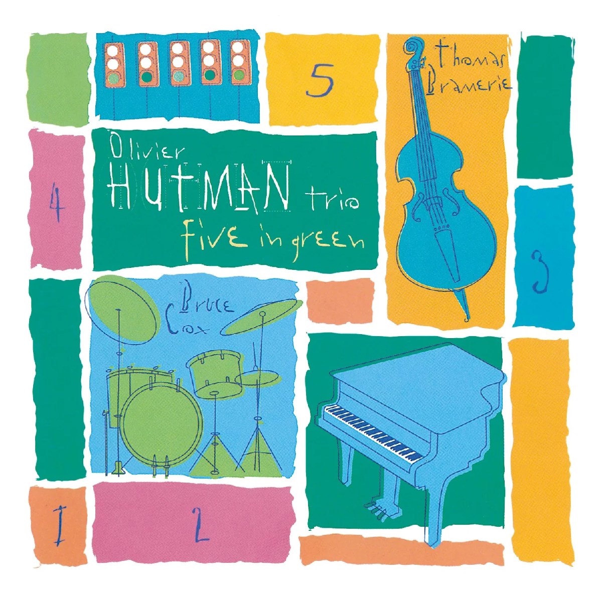 Afbeelding van Olivier Hutman Trio, Thomas Bramerie, Bruce Cox - Five In Green