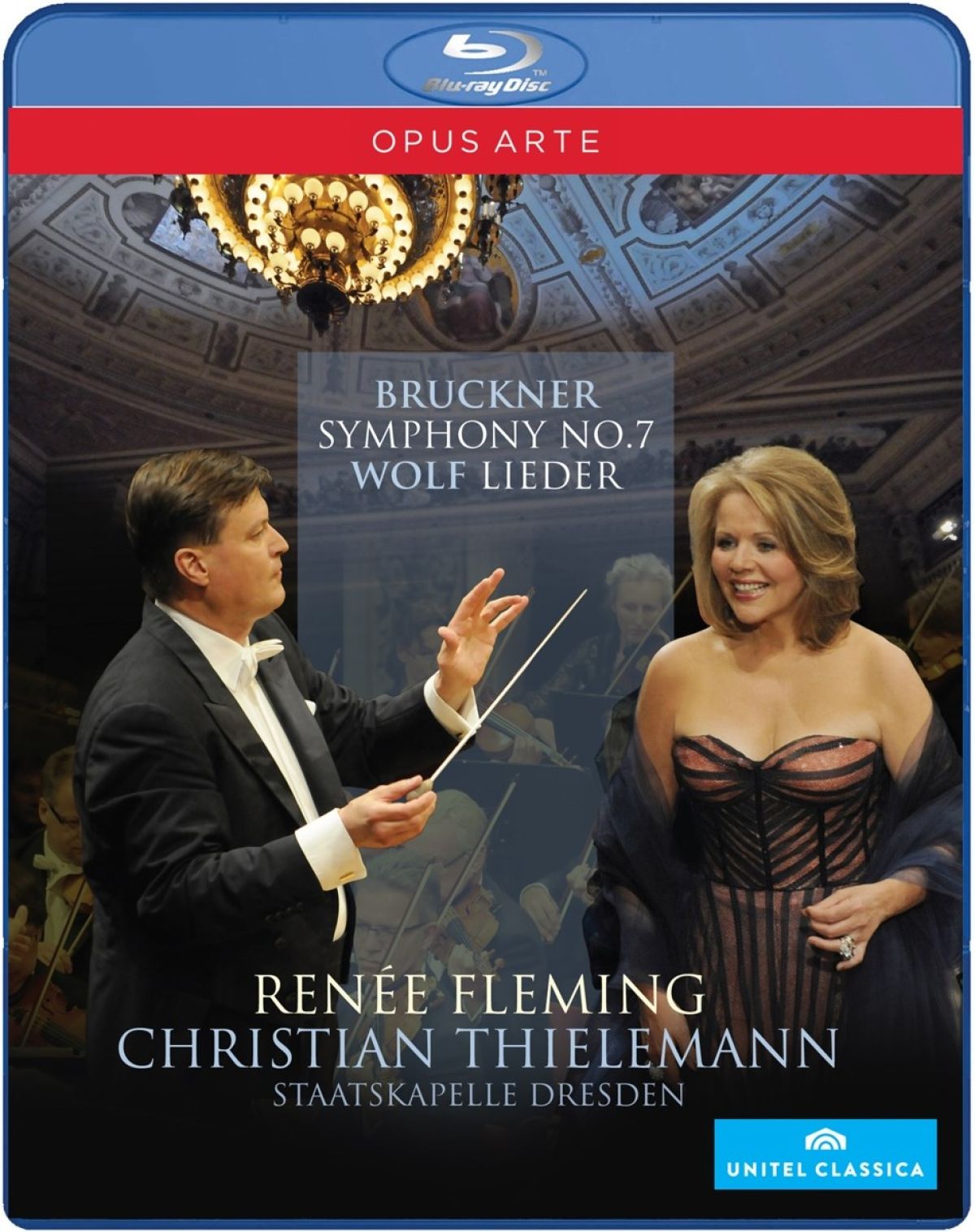 Afbeelding van Renée Fleming, Staatskapelle Dresden, Christian Thielemann - Bruckner: Symphonie No.7/Wolf: Lieder
