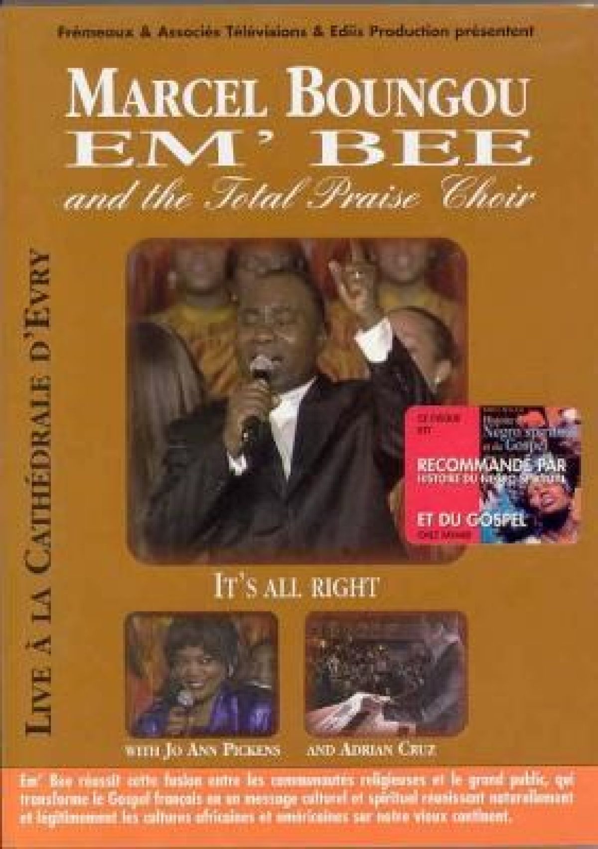 Afbeelding van Marcel Boungou Em'mbee & The Total Praise Choir - Recorded Live. Cathedrale D'evry