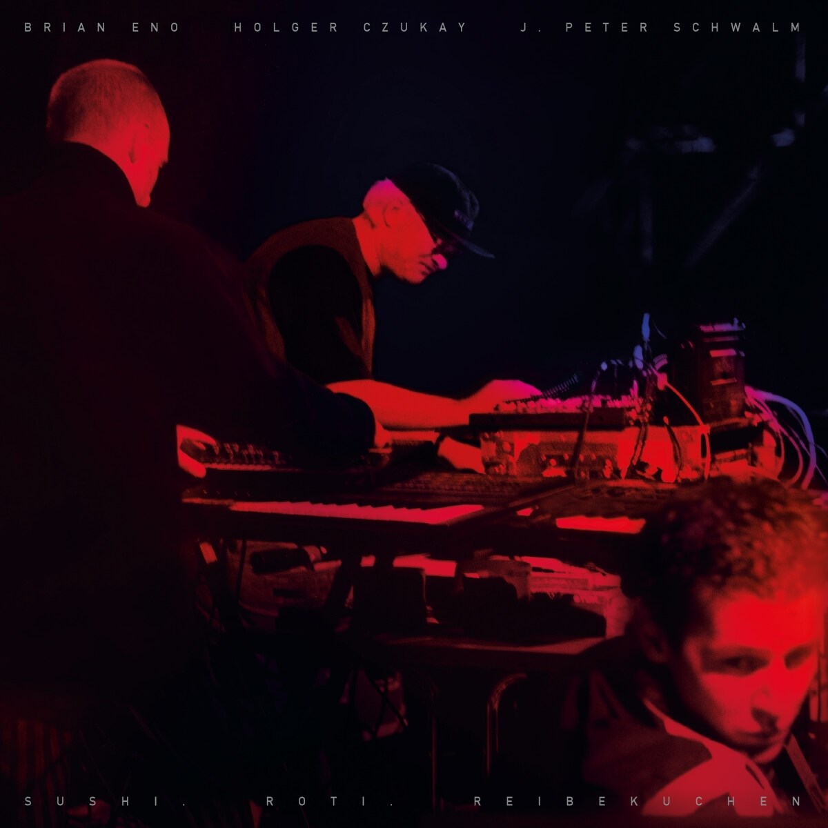 Afbeelding van Brian Eno, Holger Czukay & J. Peter Schwalm - Sushi. Roti. Reibekuchen