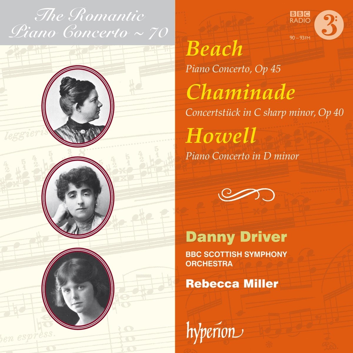 Afbeelding van Beach, Chaminade & Howell: Piano Concertos (Hyperi