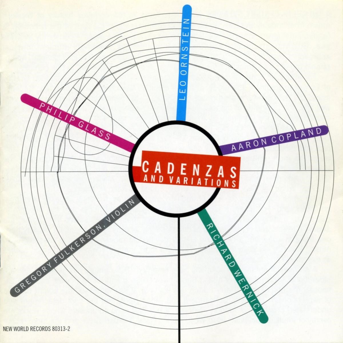 Afbeelding van Gregory Fulkerson, Philip Glass, Leo Ornstein, Aaron Copland, Richard Wernick - Cadenzas And Variations