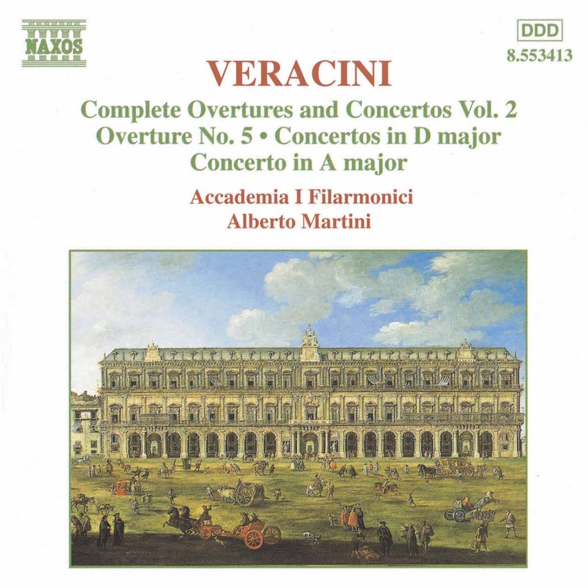 Afbeelding van Accademia I Filarmonici, Alberto Martini - Veracini: Complete Overtures And Concertos Vol. 2
