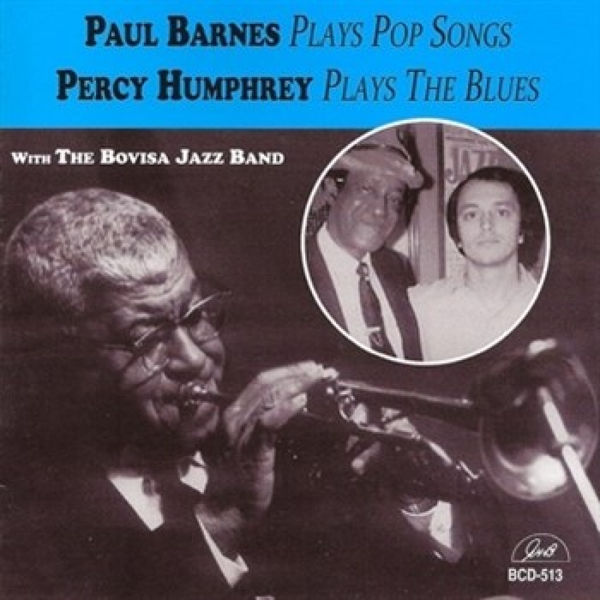 Afbeelding van Paul Barnes, Percy Humphrey With Bovisa New Orleans Jazz Band - Paul Barnes Plays Pop Songs Percy Humphrey Plays The Blues