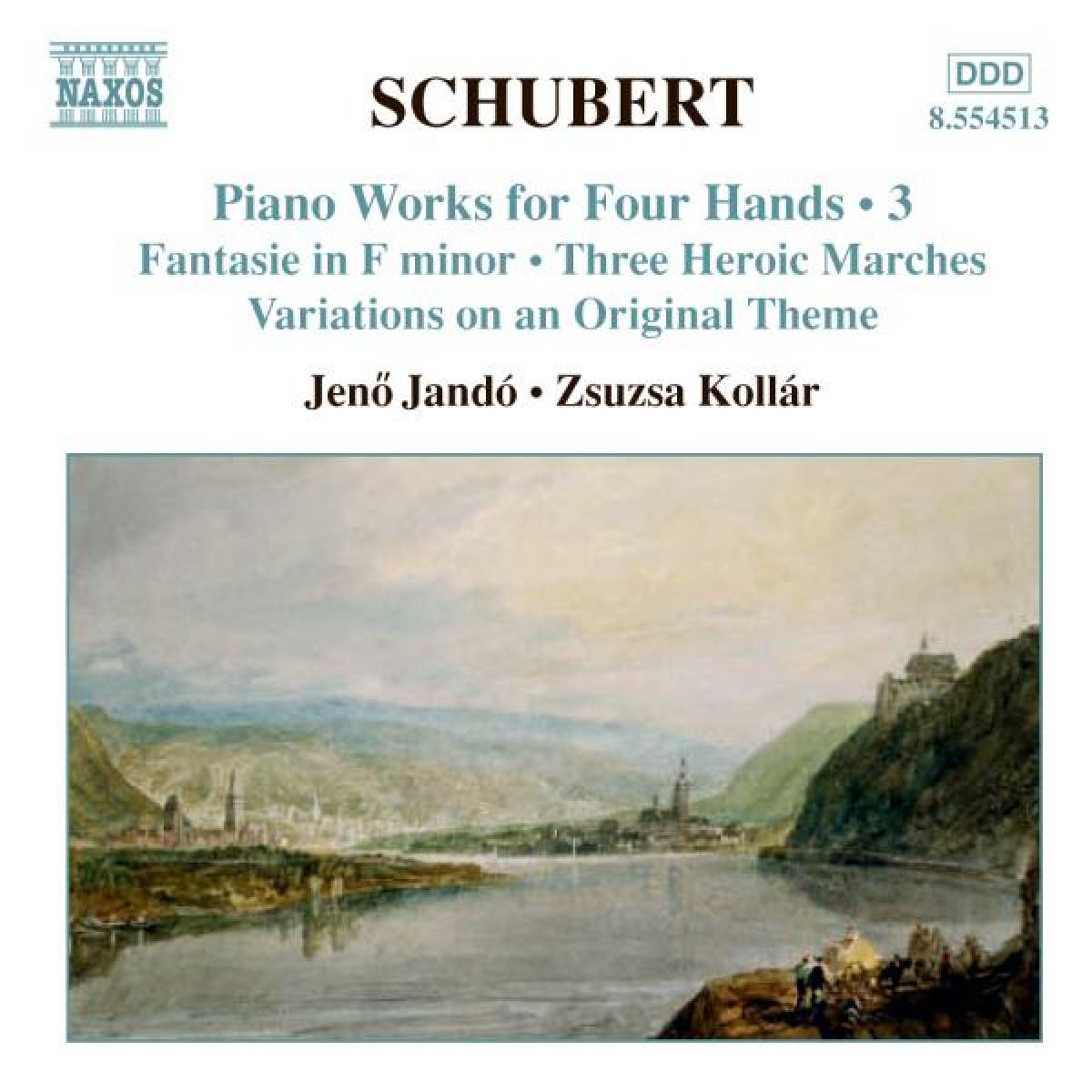 Afbeelding van Jeno Jandó & Zsuzua Kollár - Schubert: Piano Works For Four Hands 3