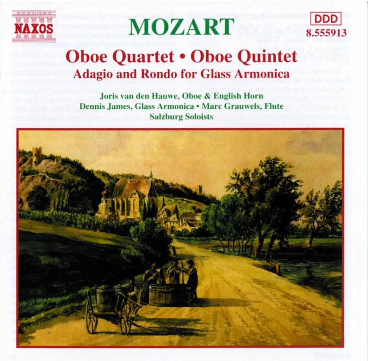 Afbeelding van Joris Van Den Hauwe, Dennis James, Marc Grauwels - Mozart: Oboe Quartet | Oboe Quintet