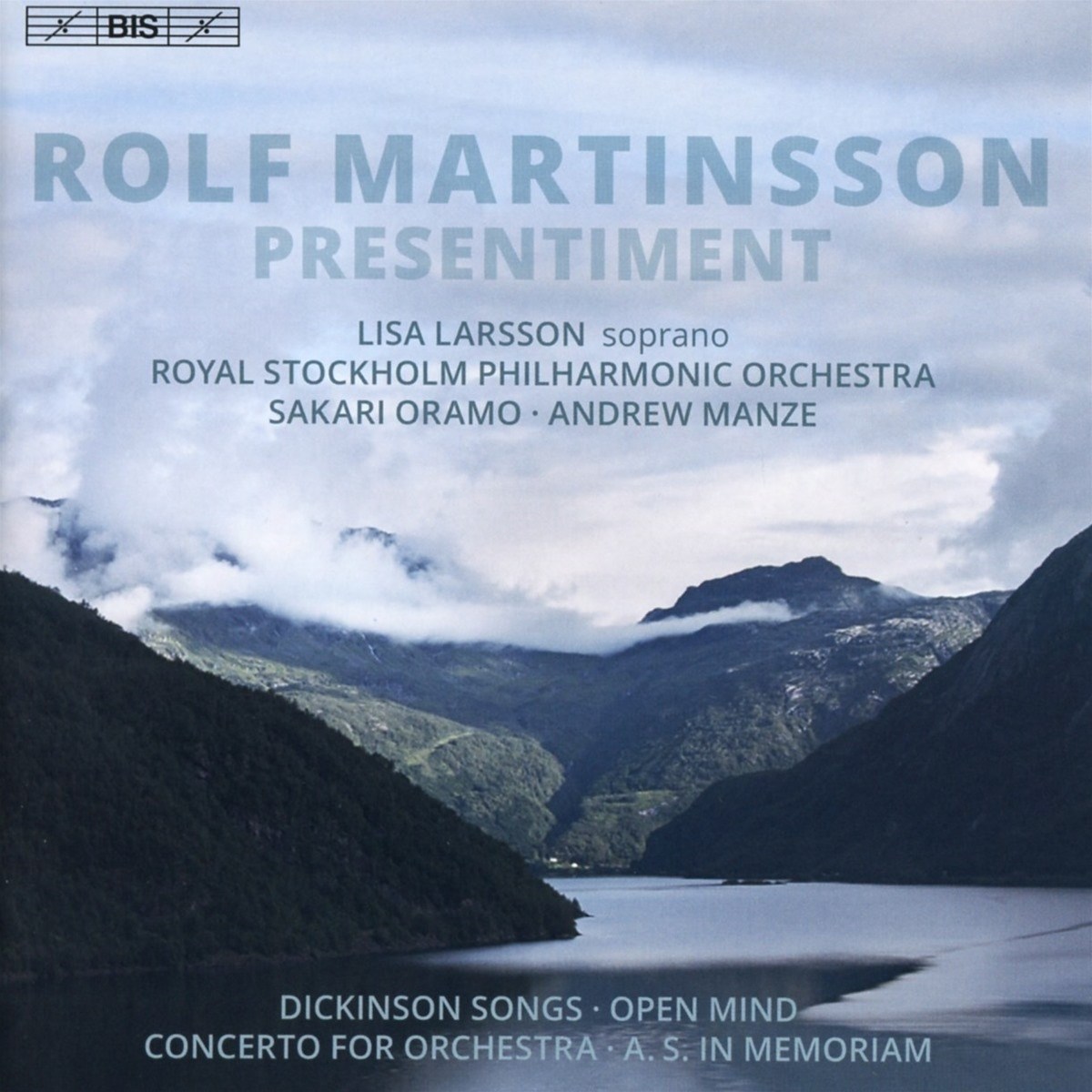 Afbeelding van Lisa Larsson, Royal Stockholm Philharmonic Orchestra, Sakari Oramo - Martinsson: Presentiment (Orchestral Works)