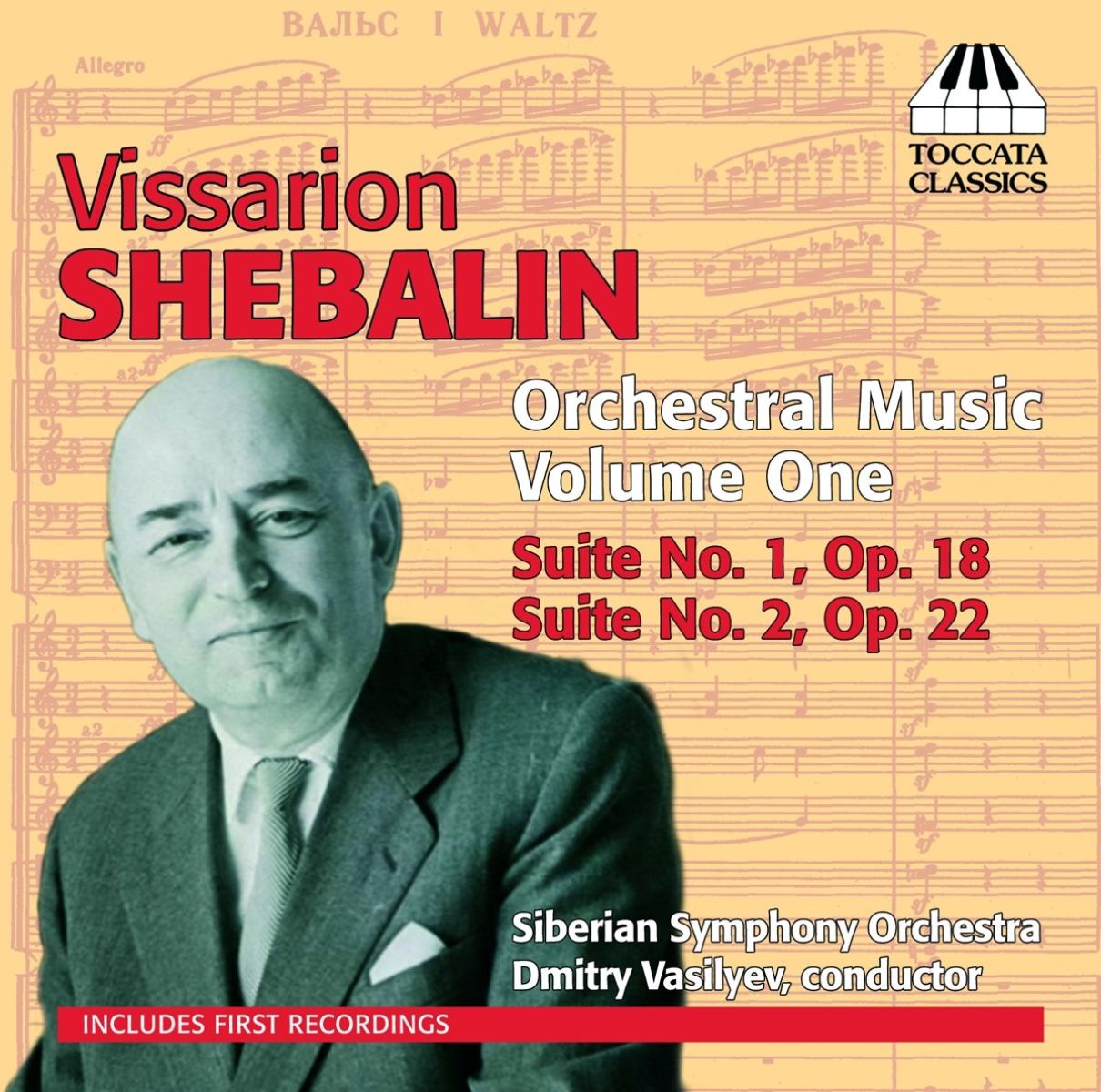 Afbeelding van Siberian Symphony Orchestra, Dmitry Vasiliev - Shebalin: Orchestral Music, Volume 1
