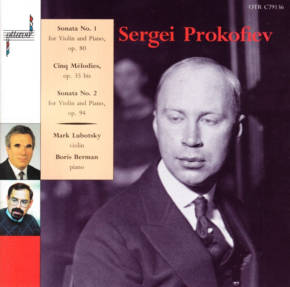 Afbeelding van Mark Lubotsky & Boris Berman - Prokofiev: Volin And Piano