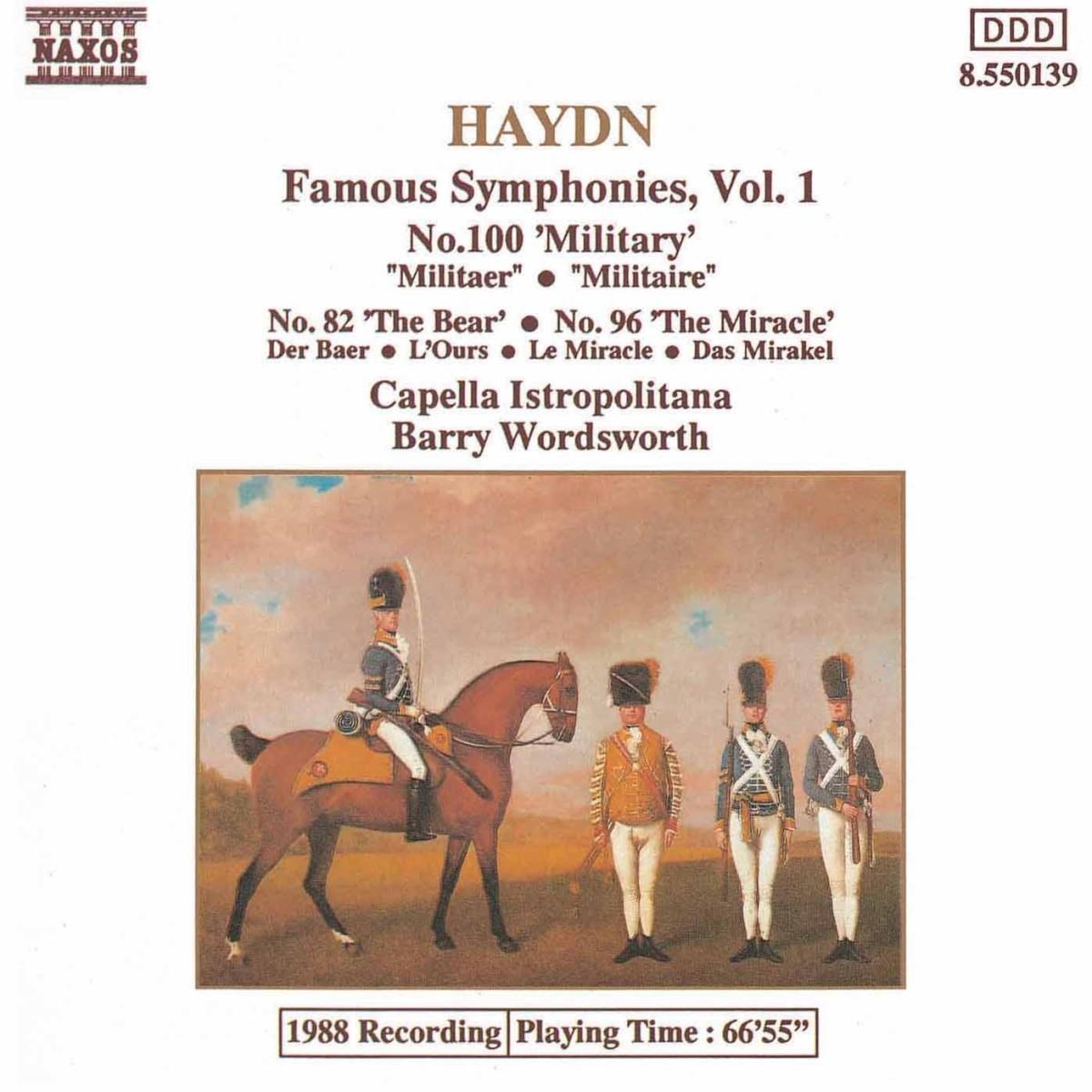 Afbeelding van Capella Istropolitana, Barry Wordsworth - Haydn: Symphonies 82, 96 & 100