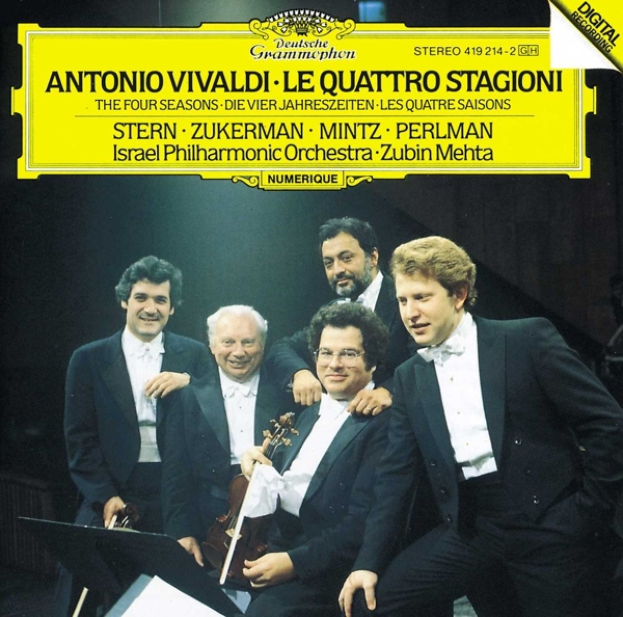Pinchas Zukerman, Isaac Stern, Itzhak Perlman, Shlomo Mintz - Vivaldi: Le Quattro Stagiono (The Four Seasons)