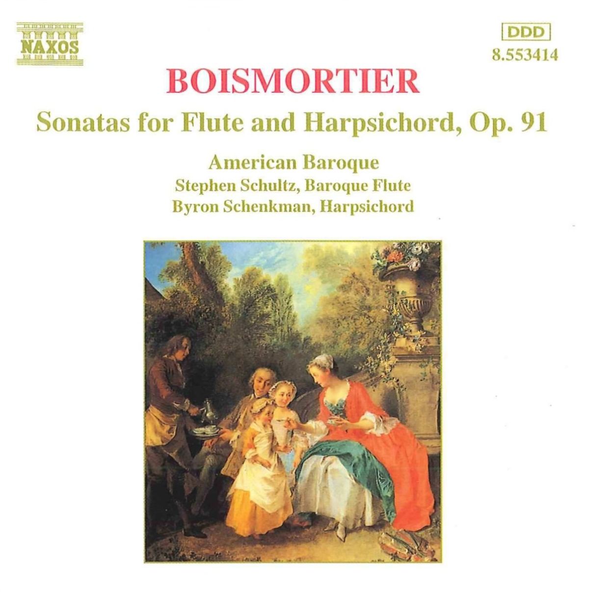 Afbeelding van Stephen Schultz, American Baroque - De Boismortier: Sonatas For Flute And Harpsichord