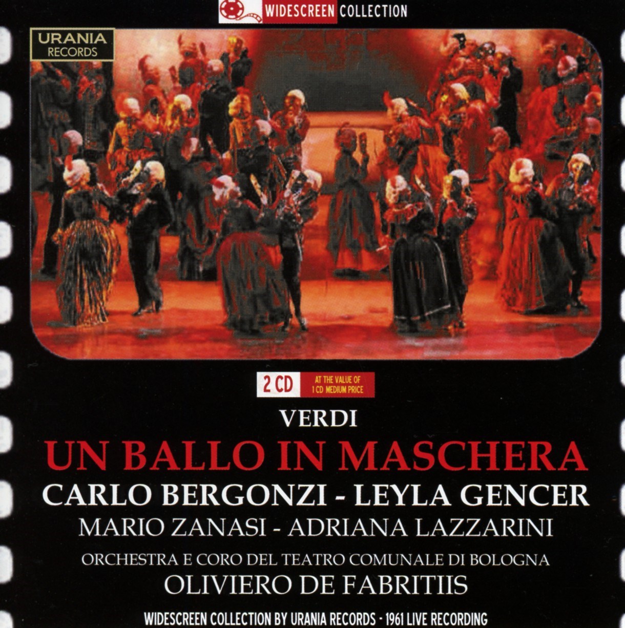 Afbeelding van Carlo Bergonzi, Layle Gencer, Mario Zanasi, Adriana Lazzarini - Verdi: Un Ballo In Maschera