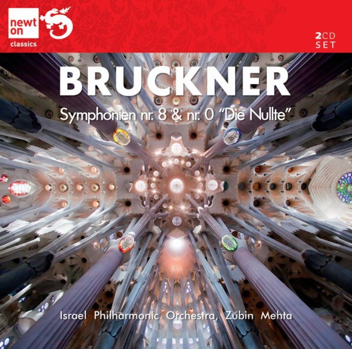 Afbeelding van Israel Philharmonic Orchestra, Zubin Mehta - Bruckner: Symphony Nr.8 & Nr.0 'Die Nullte'