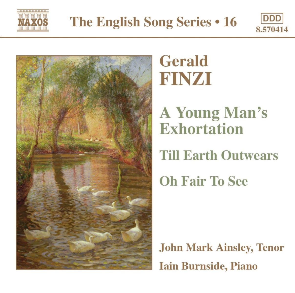 Afbeelding van John Mark Ainsley & Iain Burnside - Finzi: A Young Man's Exhortation