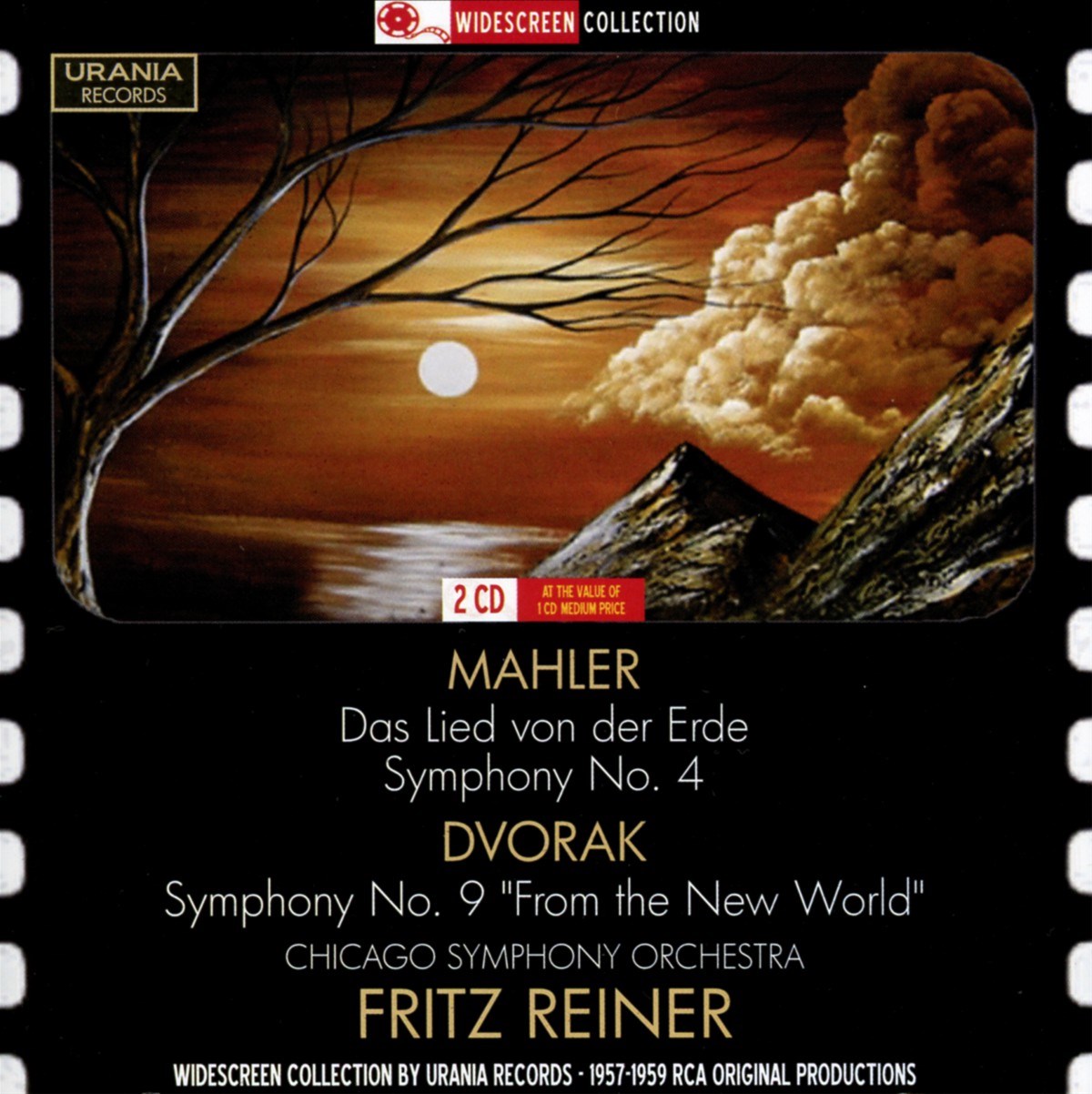 Afbeelding van Chicago Symphony Orchestra, Fritz Reiner - Mahler: Das Lied Von Der Erde/Symphony No.4 | Dvořák: Symphony No.9