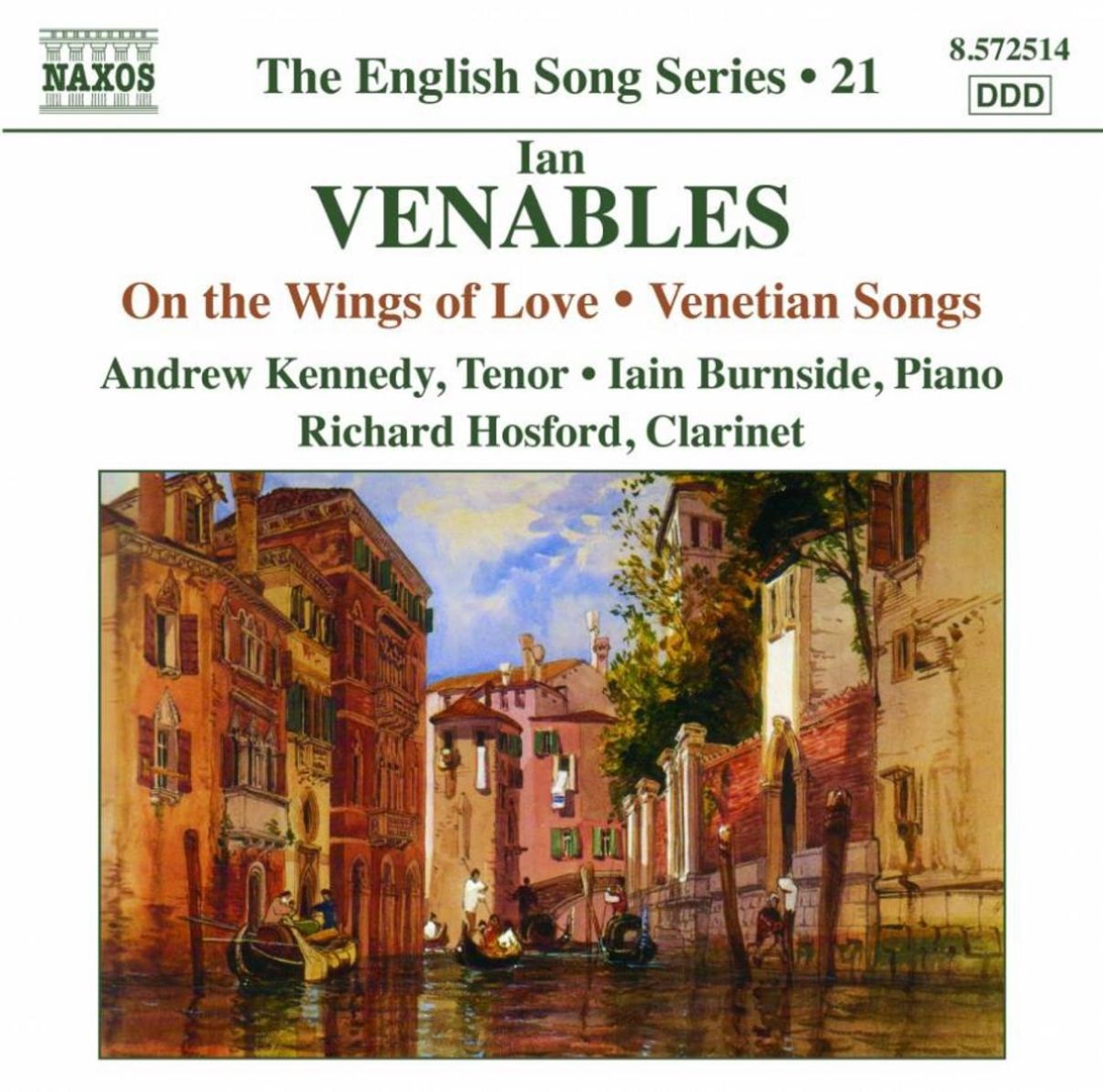 Afbeelding van Andrew Kennedy, Iain Burnside, Richard Hosford - Venables: On The Wings Of Love, Love's Voice