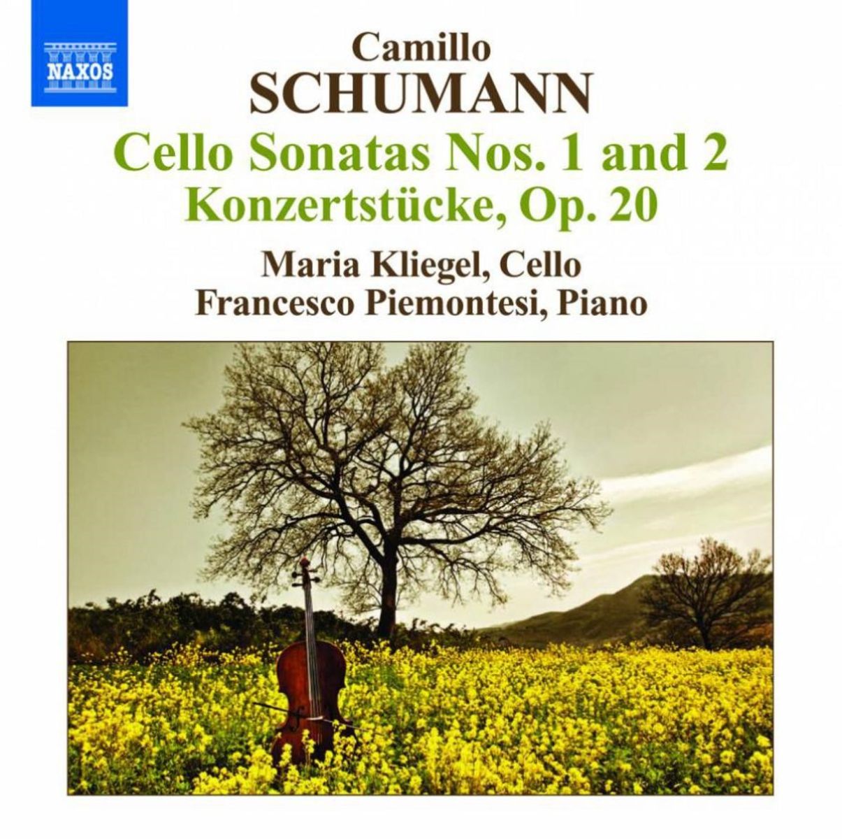 Afbeelding van Maria Kliegel & Francesco Piemontesi - Camillo Schumann: Cello Sonatas Nos. 1 & 2