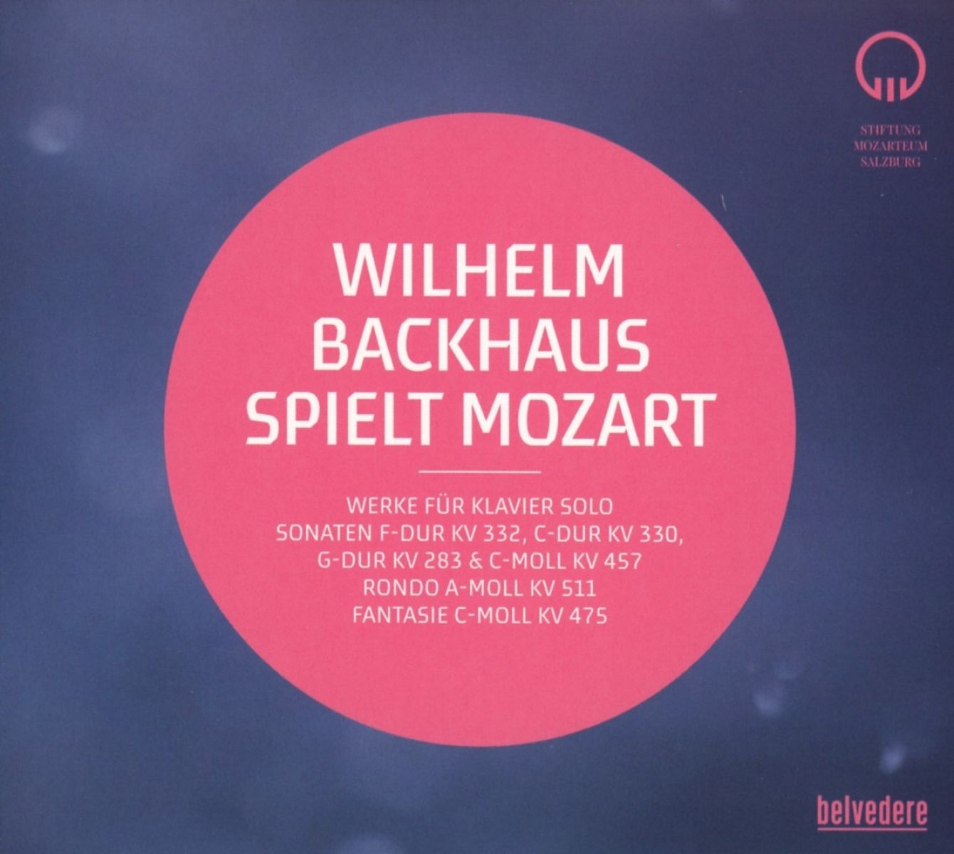 Afbeelding van Backhaus Spielt Mozart