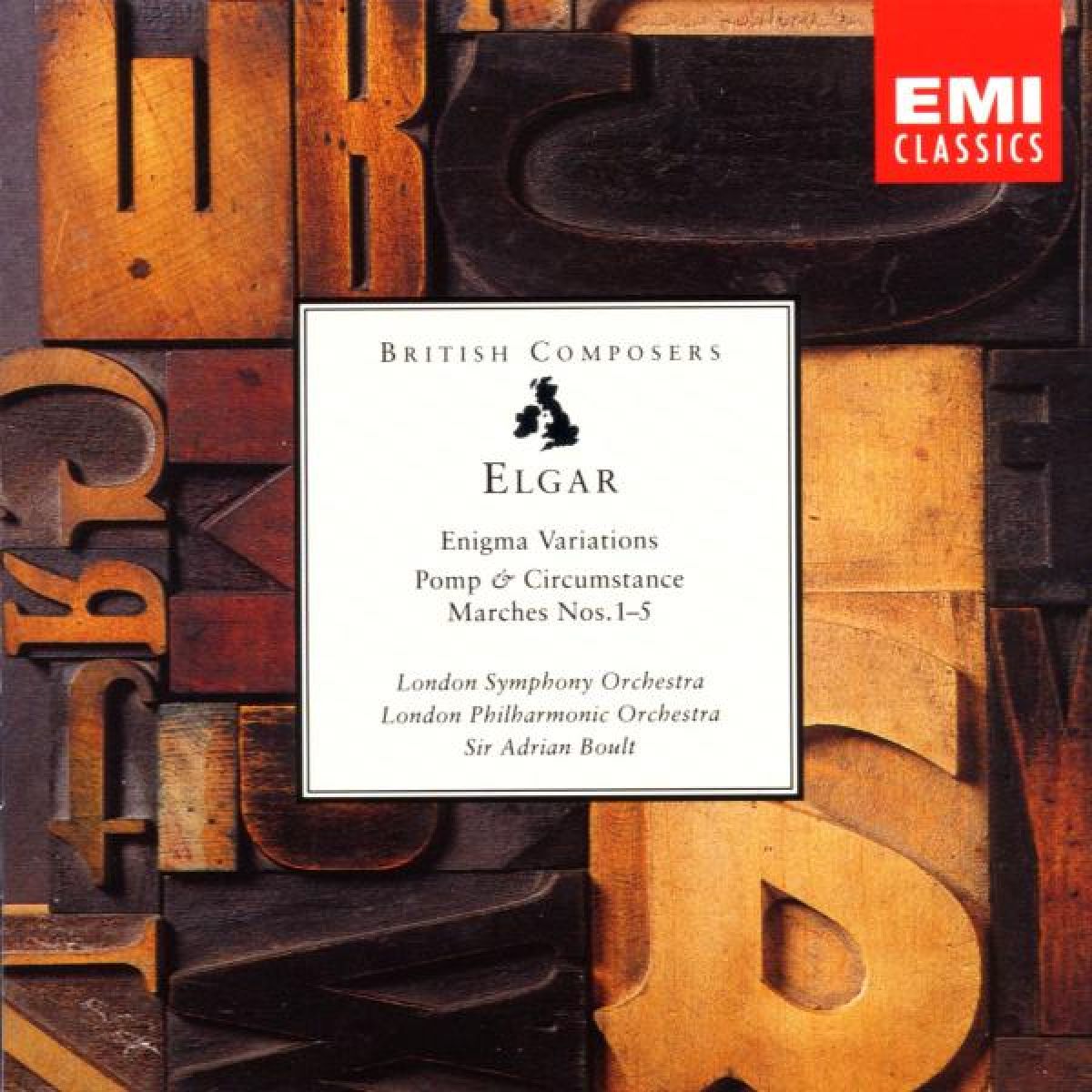 Afbeelding van London Philharmonic Orchestra, Sir Adrian Boult - Elgar: Enigma Variations