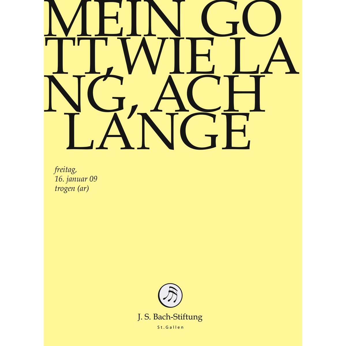 Afbeelding van Chor & Orchester Der J.S. Bach-Stiftung, Rudolf Lutz - J.S. Bach: Mein Gott, Wie Lang, Ach Lang