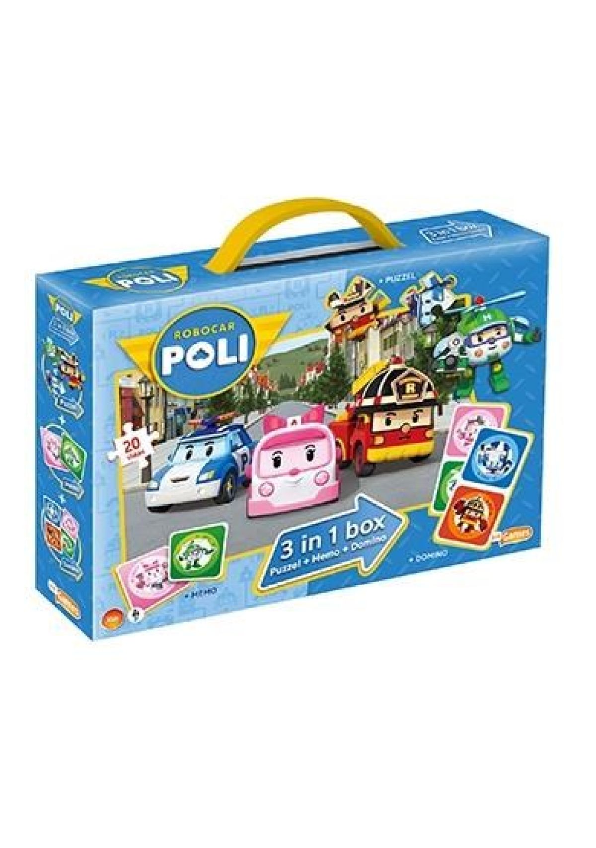 Afbeelding van Robocar Poli - 3 In 1 Box (Puzzel+Memo+Domino)