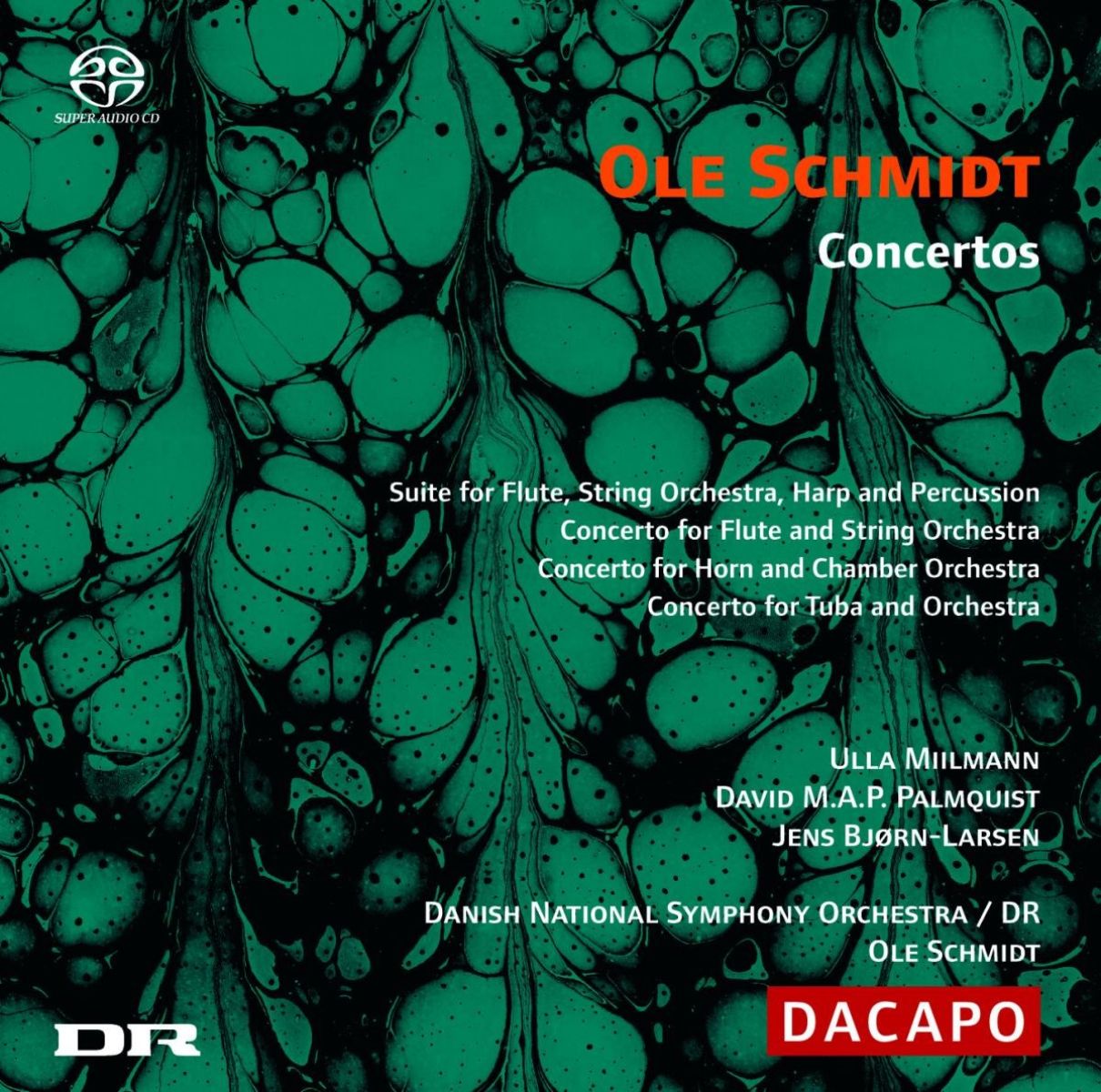 Afbeelding van Ula Miilmann, David Palmquist, Danish National Symphony Orchestra, Ole Schmidt - Schmidt: Concertos By Ole Schmidt
