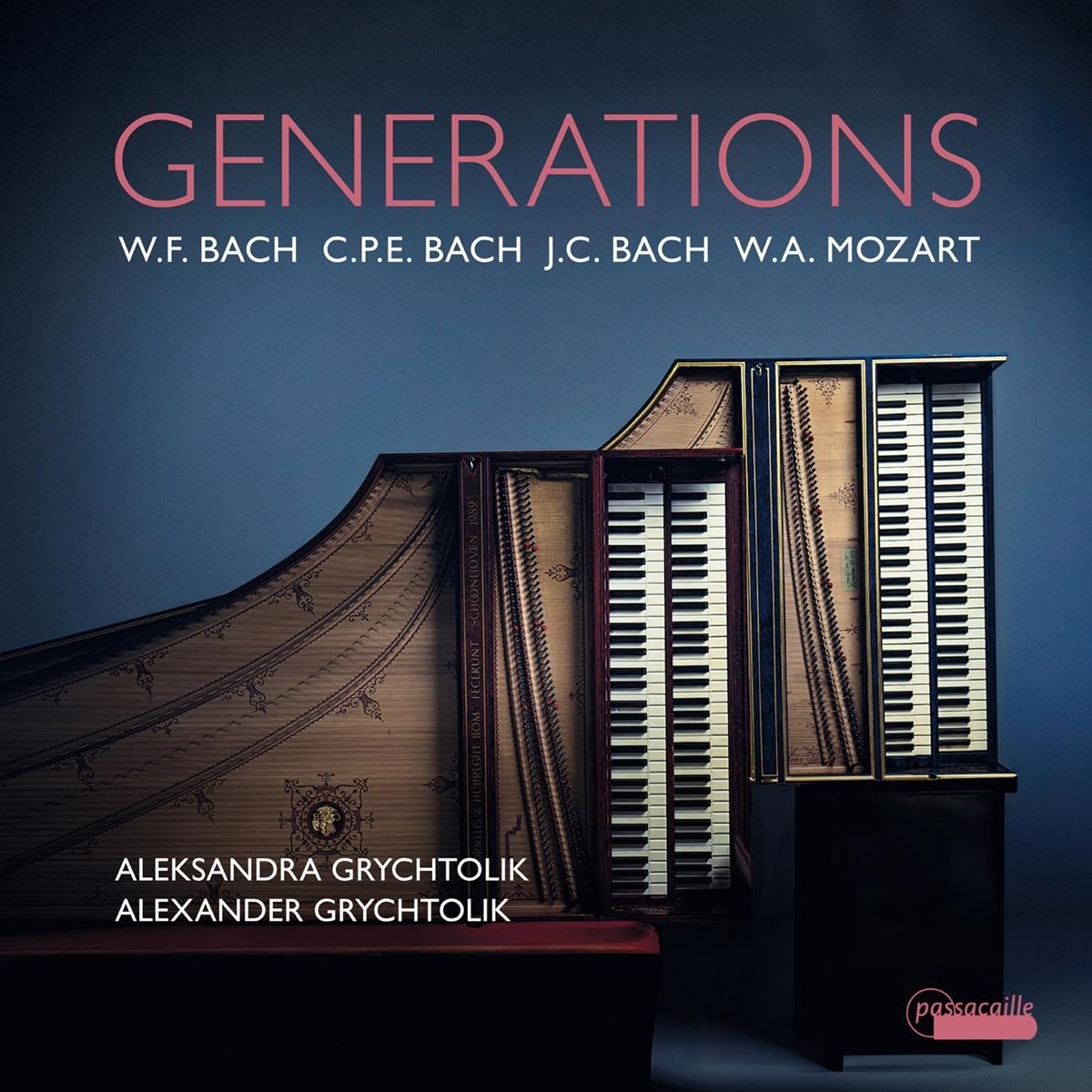 Afbeelding van Alexander Grychtolik, Aleksandra Grychtolik - Generations. From Bach To Mozart. Works For Two Harpsichords.