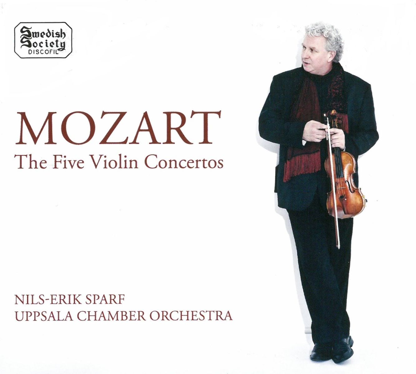 Afbeelding van Nils-Erik Sparf, Uppsala Kammarorkester - Mozart: The Five Violine Consertos