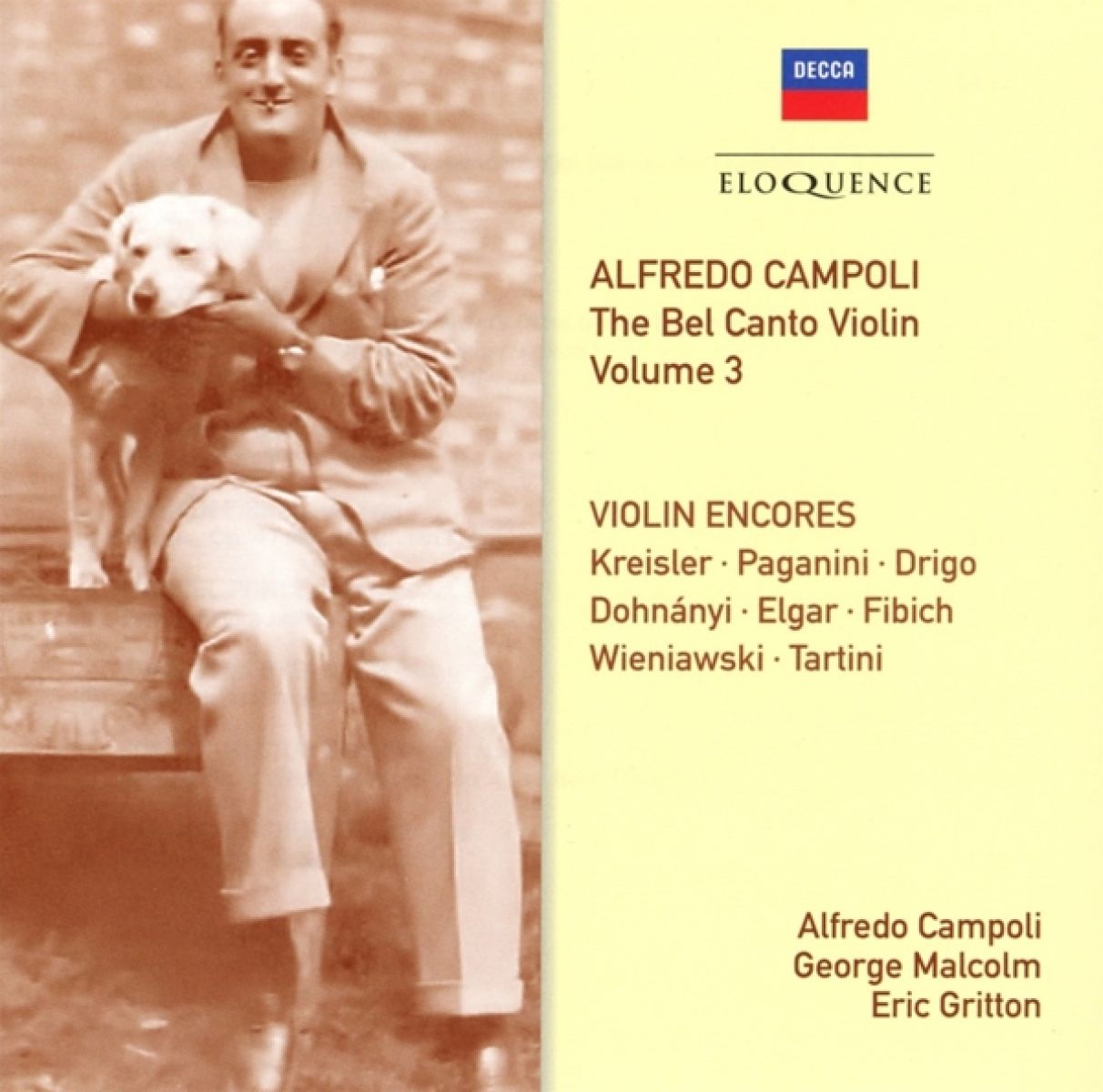 Afbeelding van Kreisler: Alfredo Campoli: The Bel Canto Violin (Volume 3)