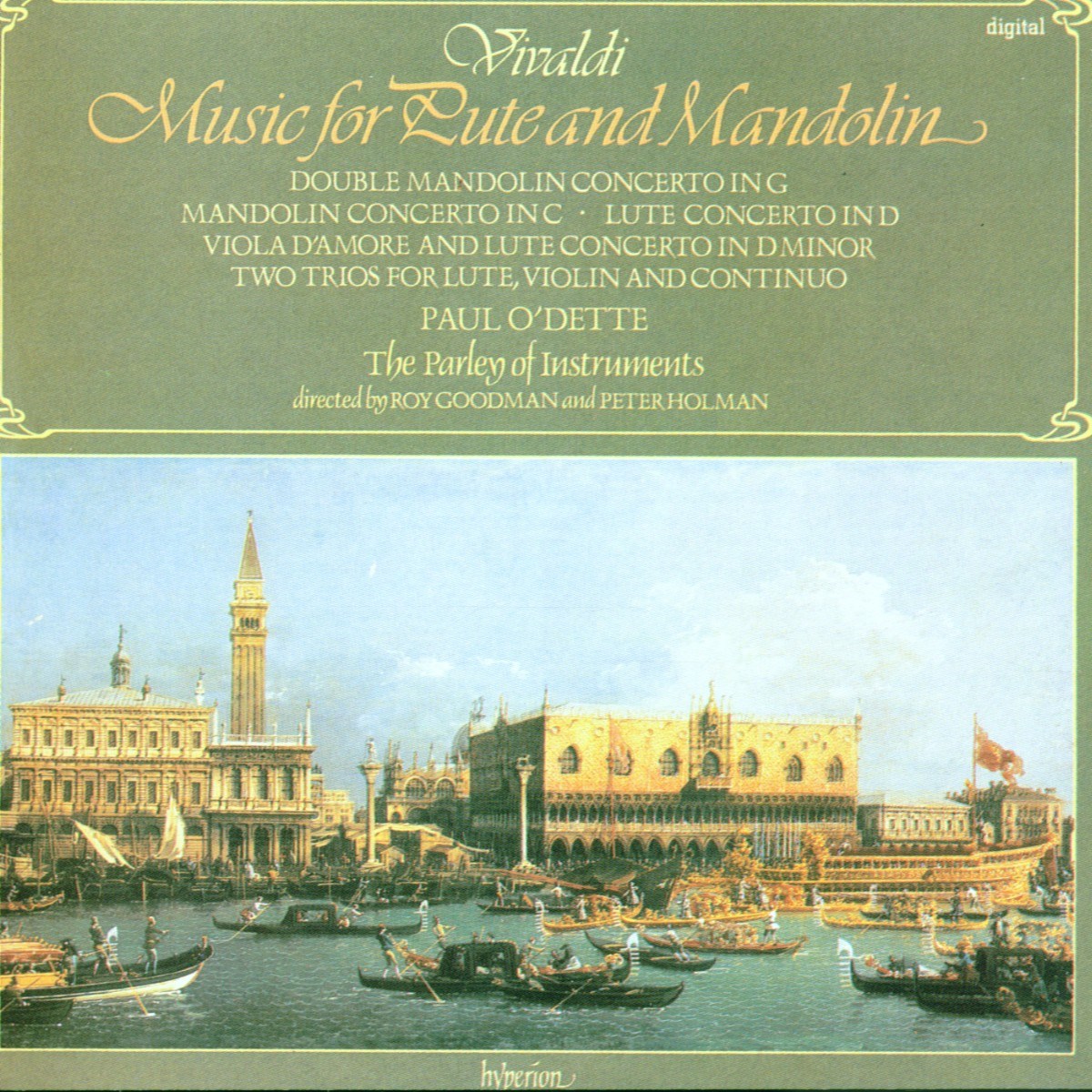 Afbeelding van Paul O'Dette, The Parley Of Instruments, Roy Goodman - Vivaldi: Lute And Mandoline Concertos