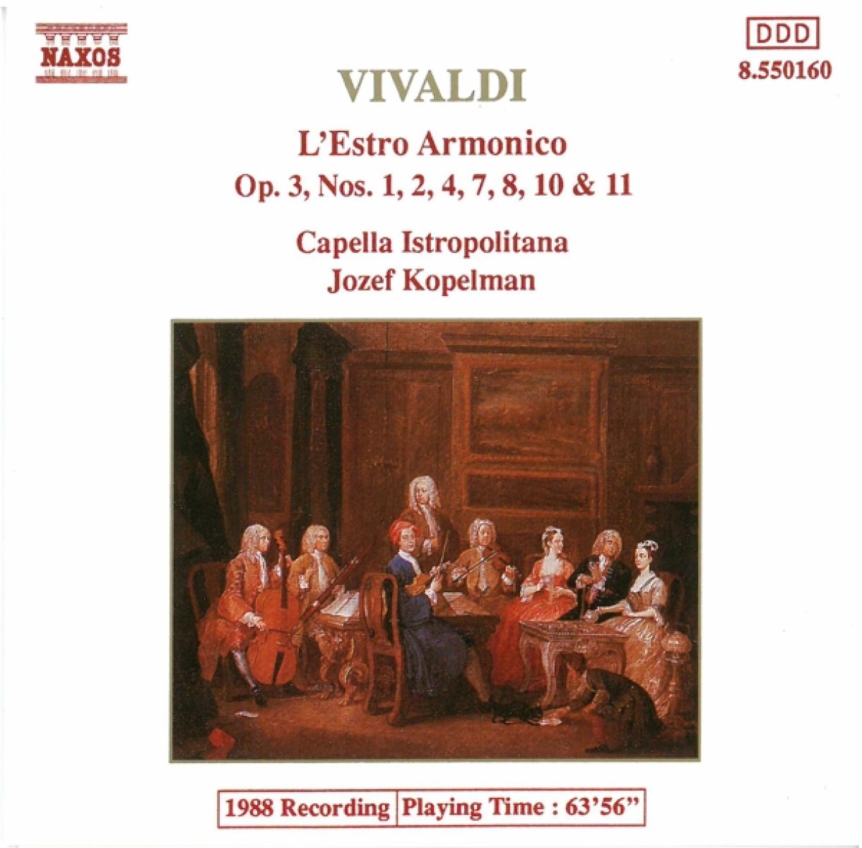 Afbeelding van Capella Istropolitana, Jozef Kopelman - Vivaldi: L'Estro Armonico