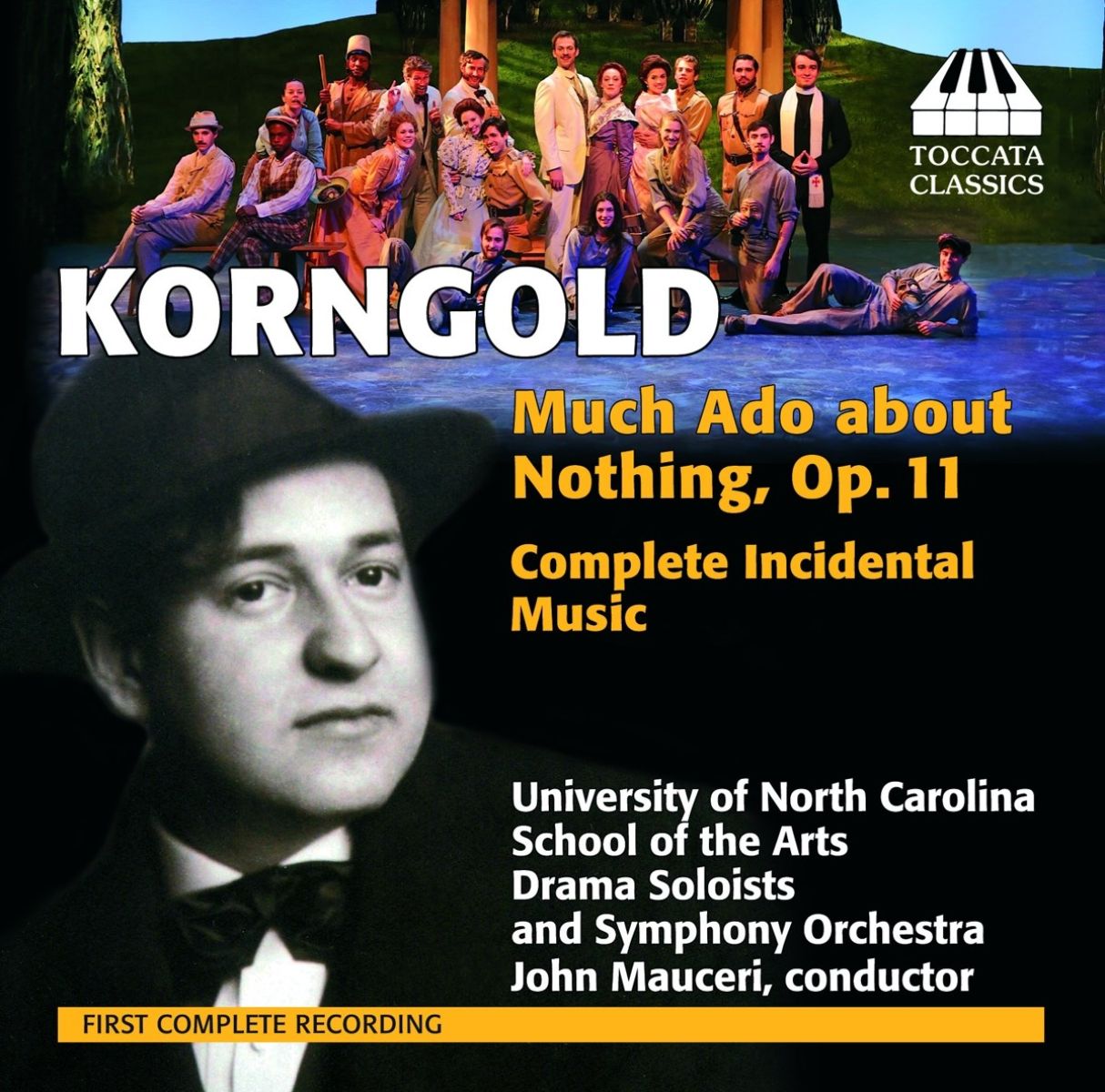 Afbeelding van University of North Carolina School of the Arts Symphony Orchestra, John Mauceri - Korngold: Much Ado About Nothing, Op. 11 (Complete Incidental Music)