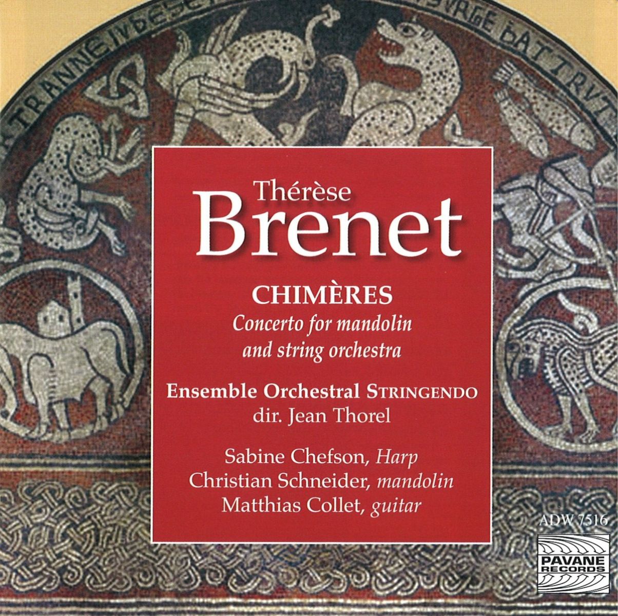 Afbeelding van Ensemble Orchestral Stringendo - Brenet: Chimeres, Mandolin Concerto