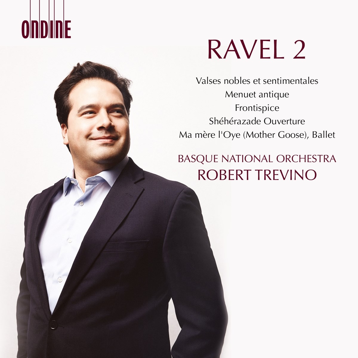 Afbeelding van Basque National Orchestra, Robert Trevino - Ravel: Valses nobles et sentimentales | Menuet antique | Frontispice | Shéhérazade Ouverture | Ma Mère l'Oye (Mother Goose), Ballet