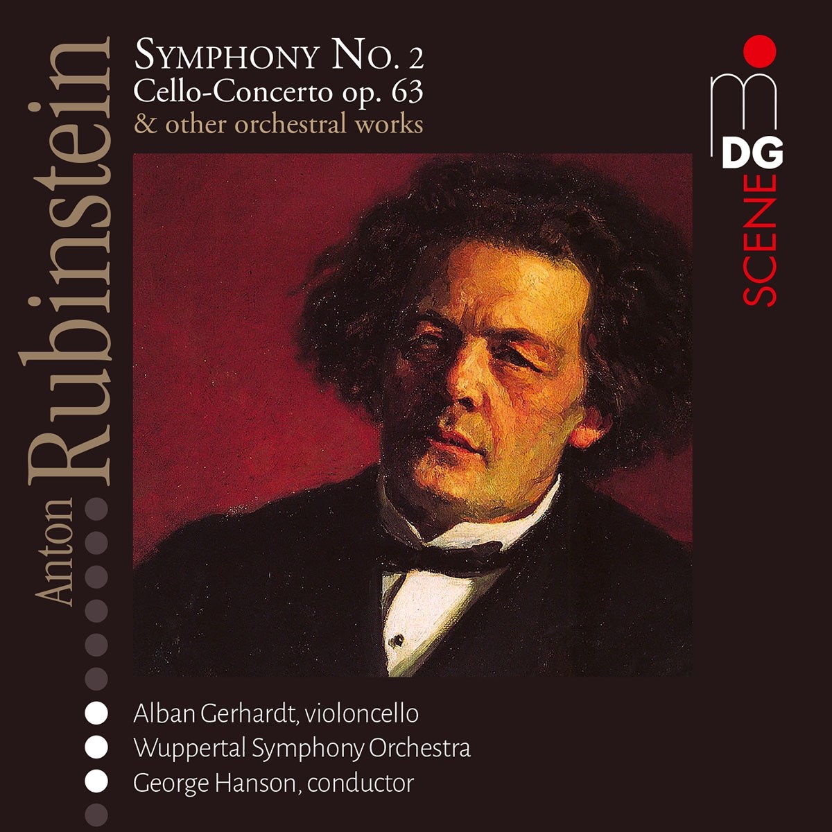 Afbeelding van Alban Gerhardt, Wuppertal Symphony Orchestra, George Hanson - Rubinstein: Symphony No. 2 / Cello-Concerto Op. 63 & Other Orchestral Works