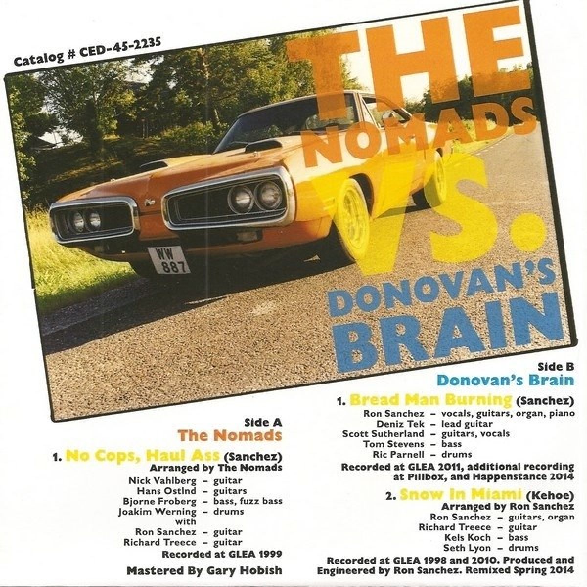 Afbeelding van Nomads vs Donovan's Brain - No Copes, Haul Ass