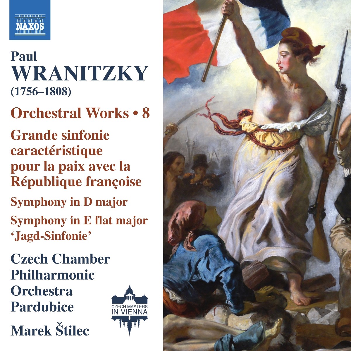 Afbeelding van Czech Chamber Philharmonic Orchestra Pardubice, Marek Stilec - Wranitzky: Orchestral Works, Vol. 8