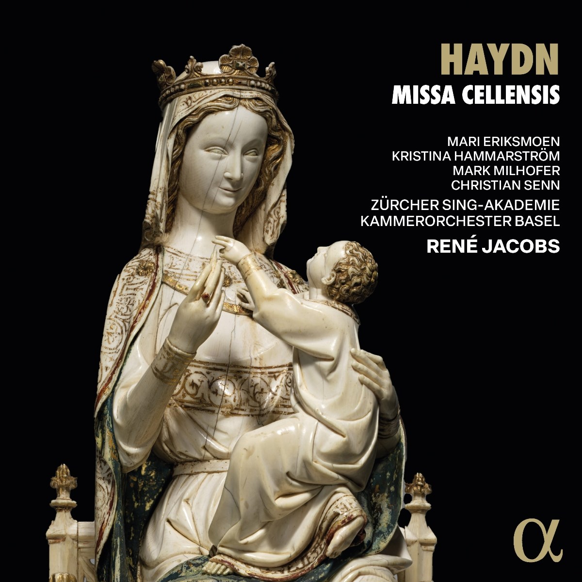 Afbeelding van Rene Jacobs, Zurcher Sing-Akademie, Kammerorchester Basel, Mari Eriksmoen, Kristina Hammarstrom, Mark Milhofer, Christian Senn - Haydn: Missa Cellensis