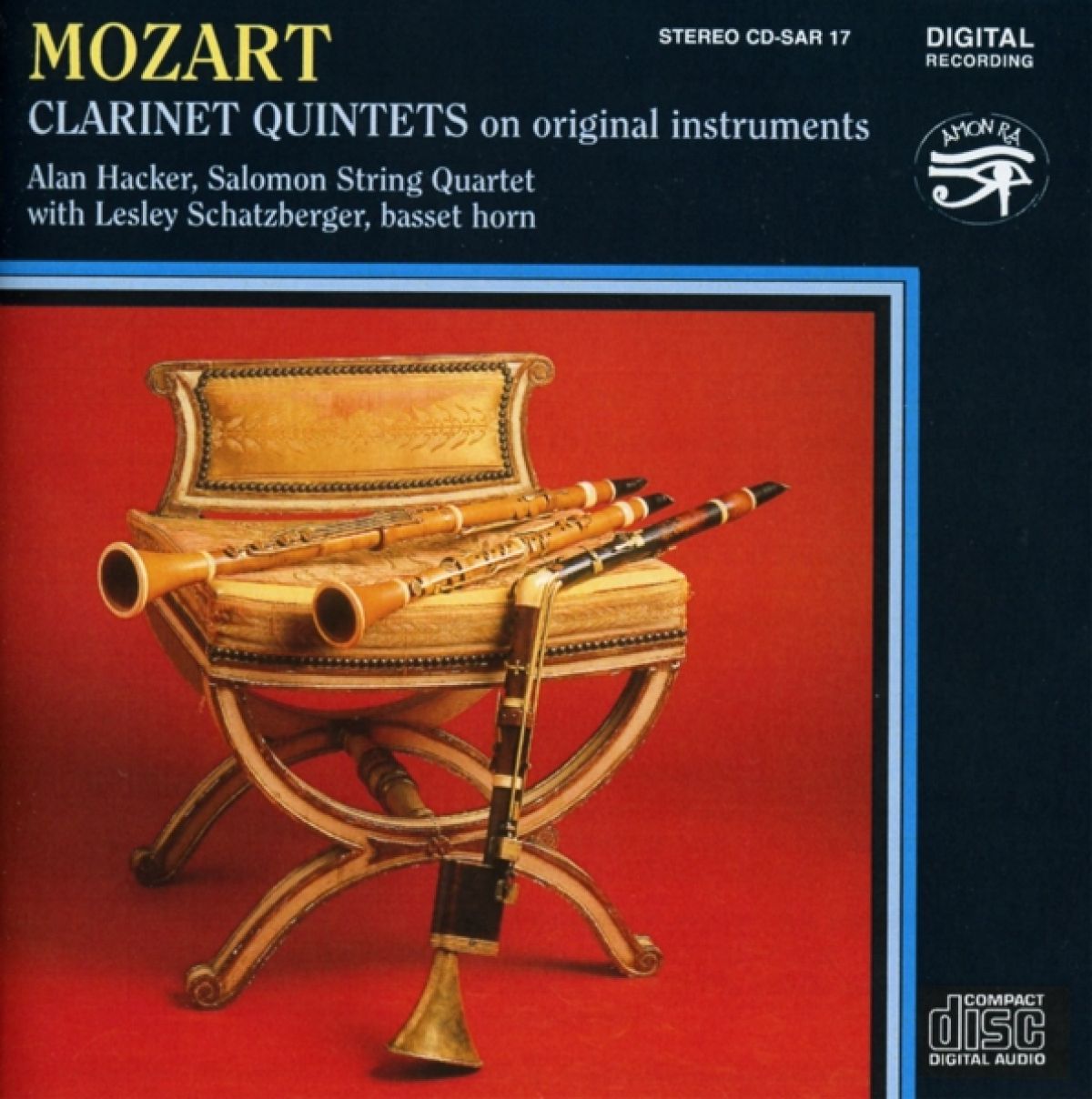 Afbeelding van Alan Hacker, Lesley Schatzberger, The Salomon Quartet - Mozart: Clarinet Quintets