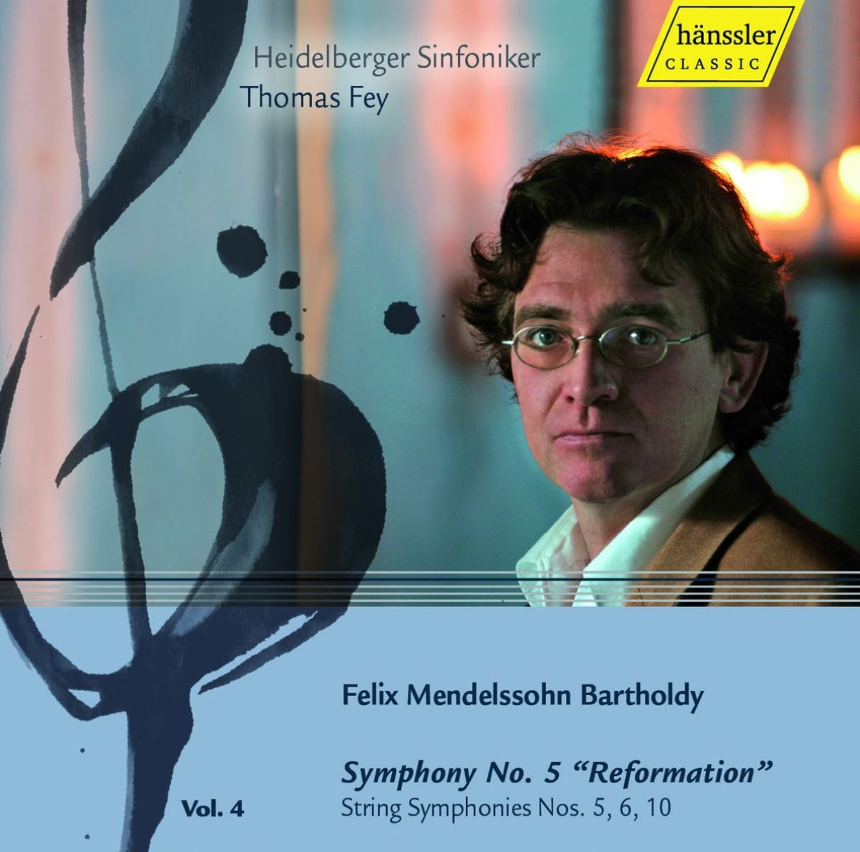 Afbeelding van Heidelberger Sinfoniker, Thomas Fey - Mendelssohn Bartholdy: Symphony No.5 | String Symphonies Nos