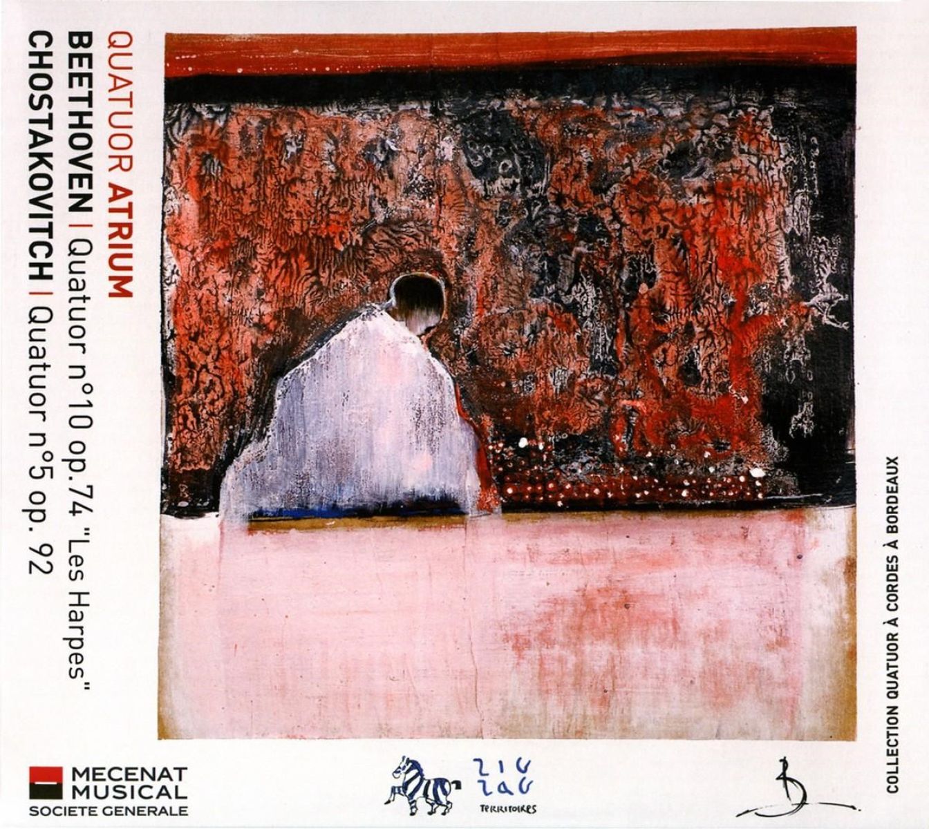 Afbeelding van Quatuor Atrium - Beethoven: Quatuor No. 10, Op. 74 "Les Harpes" | Chostakovitch: Quatuor No. 5 , Op. 92