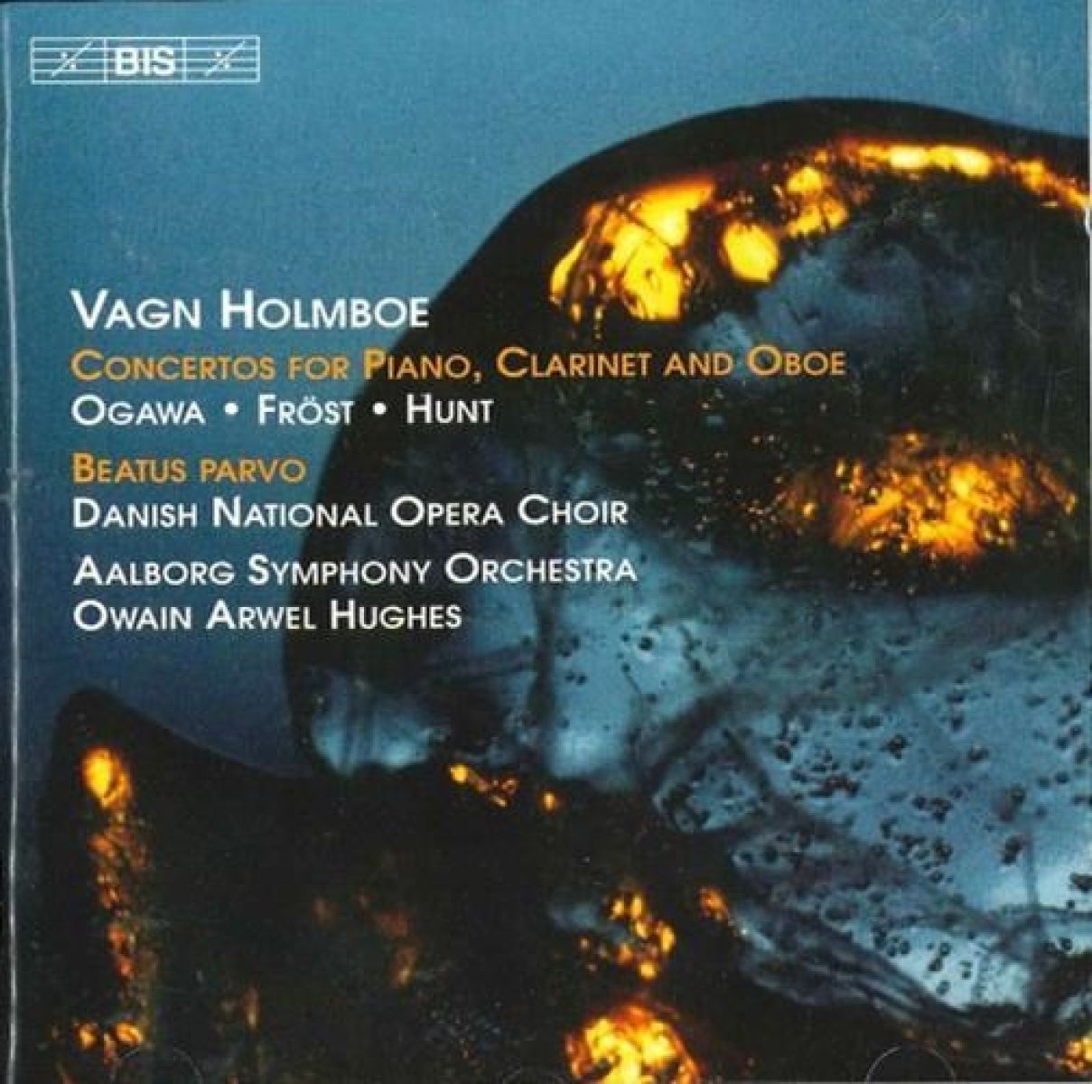 Afbeelding van Aalborg Symphony Orchestra, Owain Arwel Hughes - Holmboe: Concertos For Piano, Clarinet & Oboe