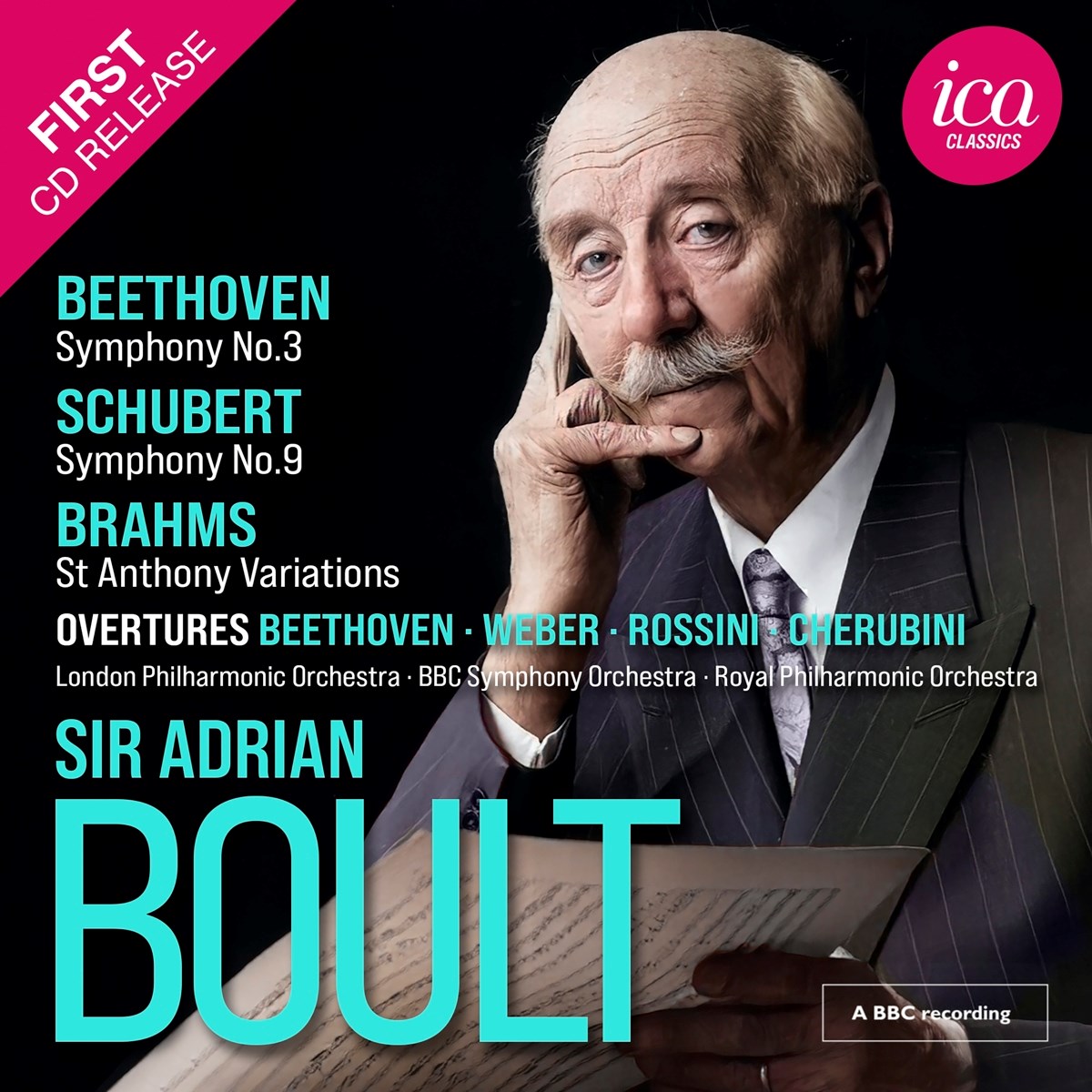 Afbeelding van Beethoven/Schubert/Brahms: Symphony No.3/No.9/St Anthony Variations