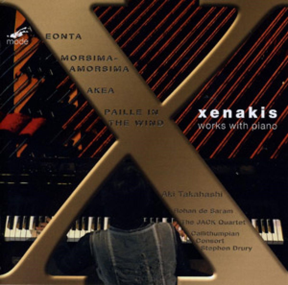 Afbeelding van Aki Takahashi, The Jack Quartet - Xenakis: Works With Piano